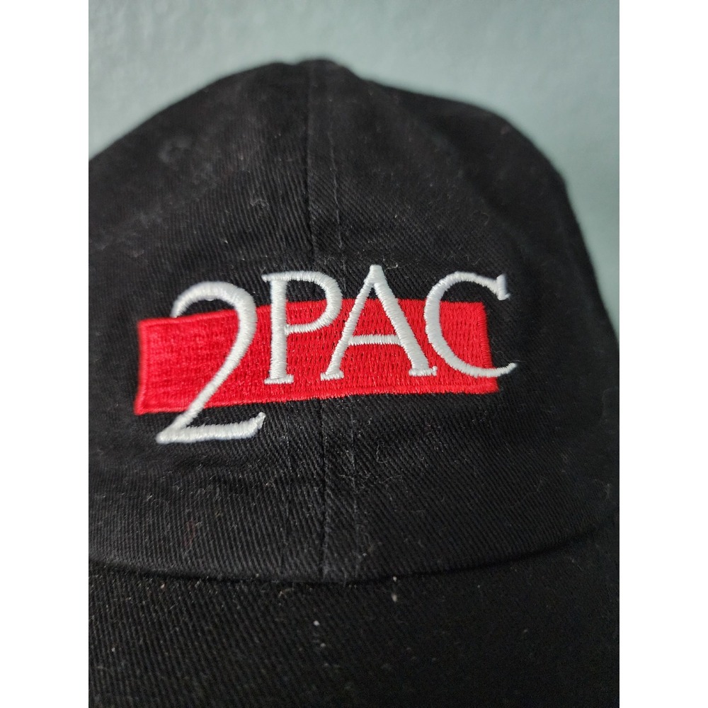 2Pac Shoe Palace Black Baseball Hat All Eyez On Me Embroidered Strapback Cap